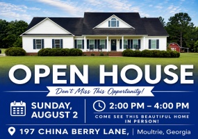 197 CHINA BERRY LANE, Moultrie, Georgia 31788, 3 Bedrooms Bedrooms, ,2 BathroomsBathrooms,Single Family,For Sale,CHINA BERRY LANE,915793